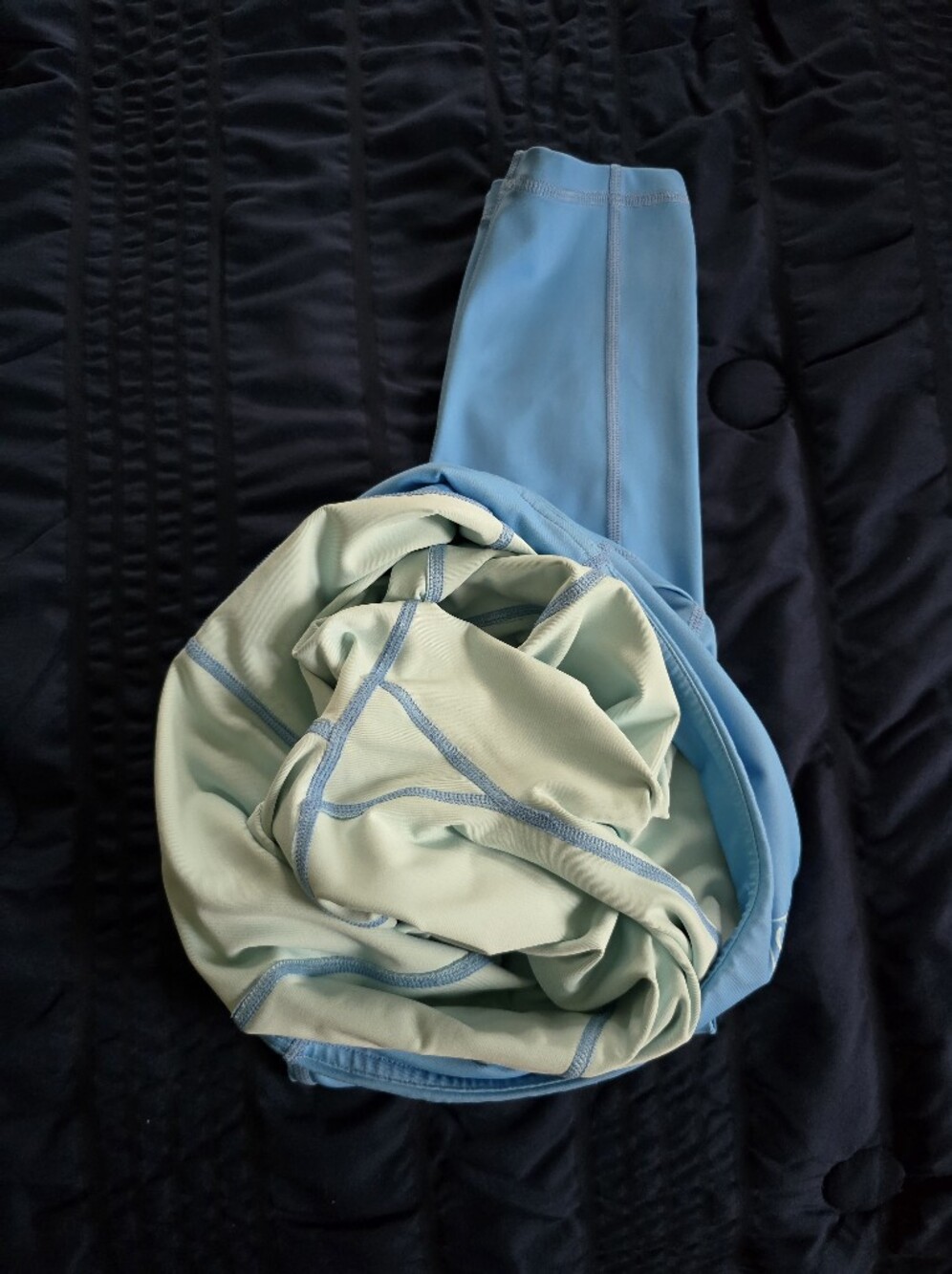 Constantly Varied Gear Light Blue and Mint Athletic Leggings